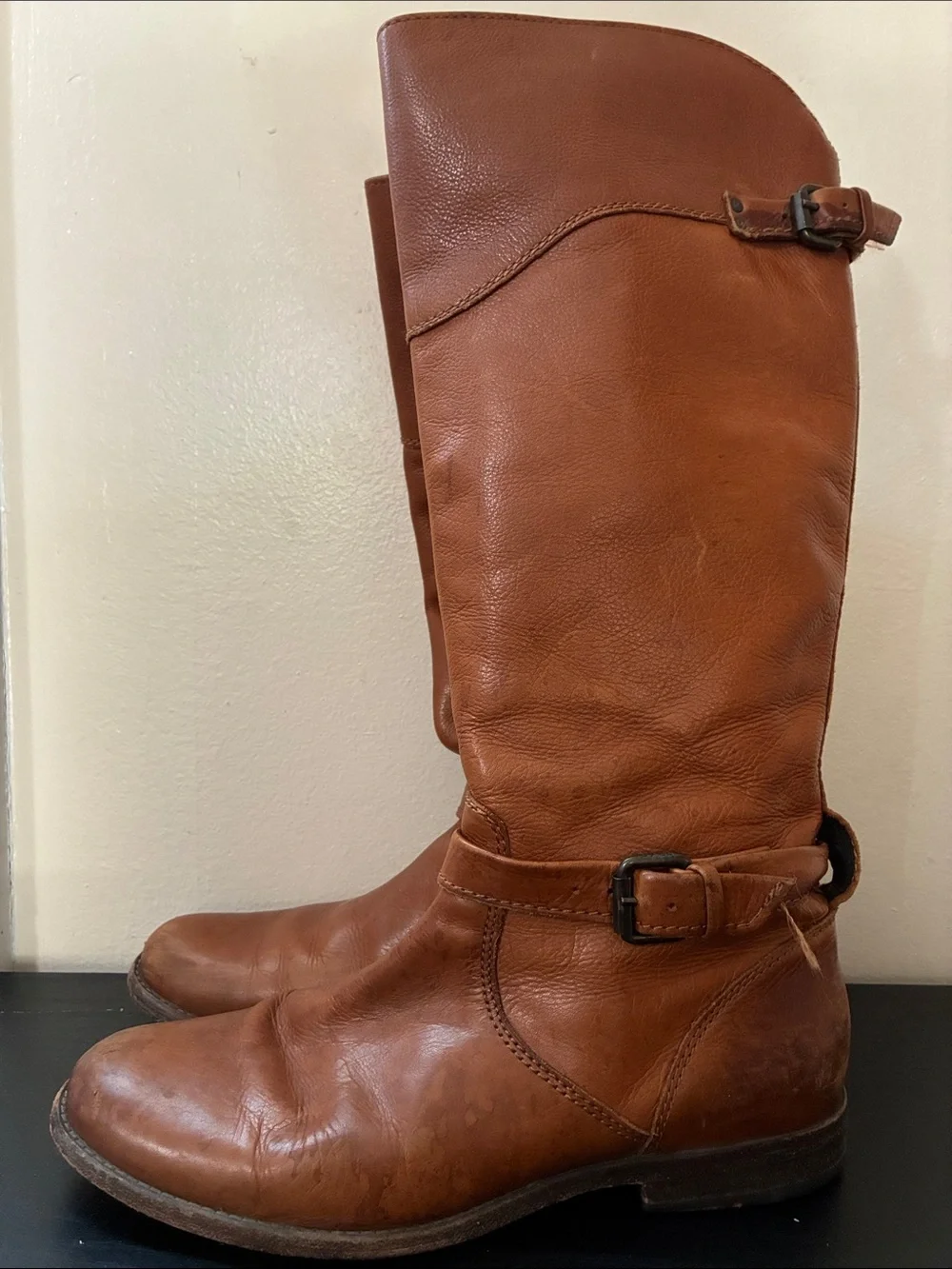 Frye Women's Phillip Riding Boots in a whiskey size 9.5